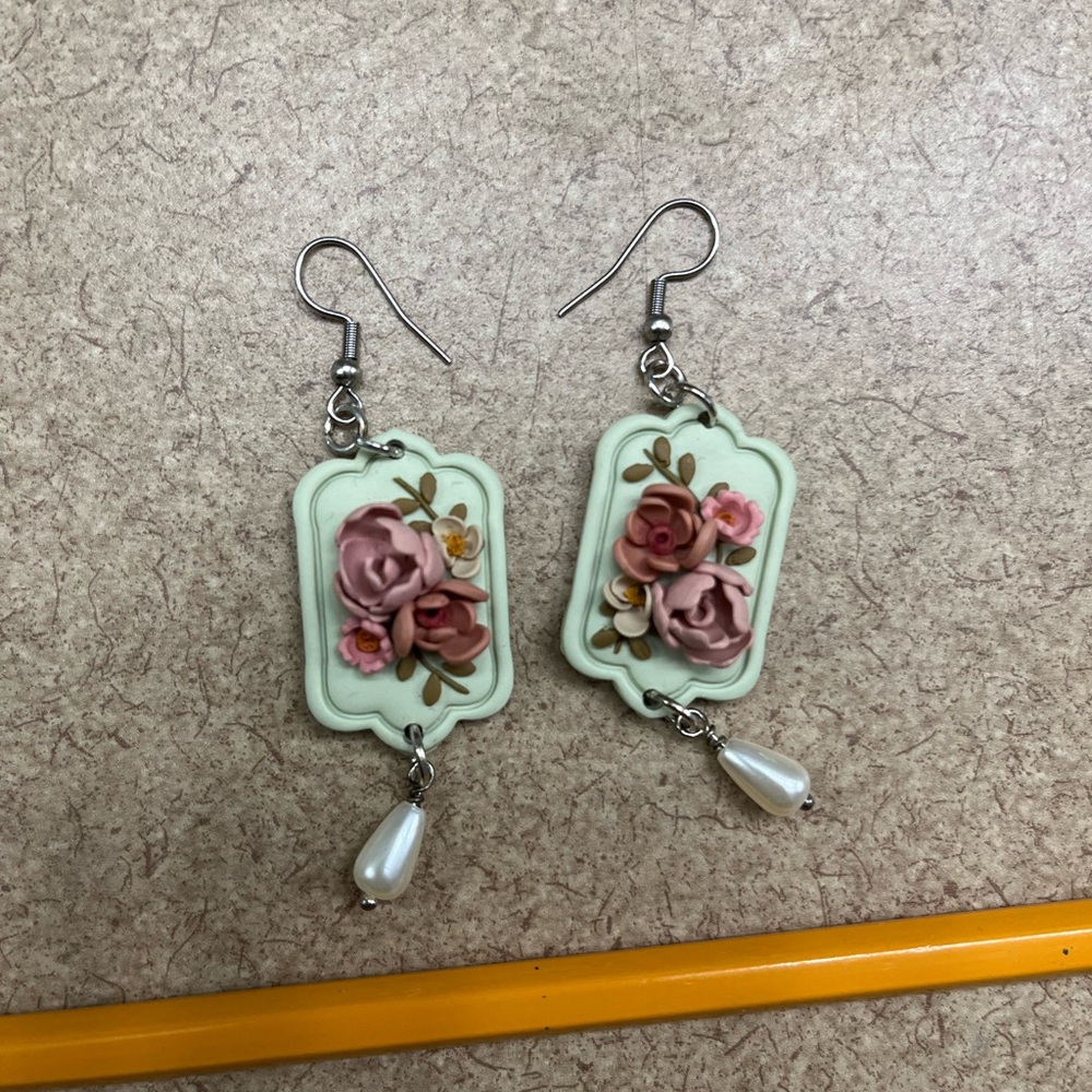 Floral earrings